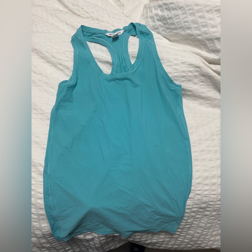 NWT- Athleta Ultimate Scoop Tank Turquoise